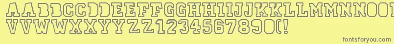 More about 78skateOutline Font 78skateOutline Font – Gray Fonts on Yellow Background