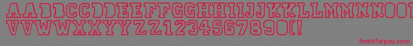 78skateOutline Font – Red Fonts on Gray Background