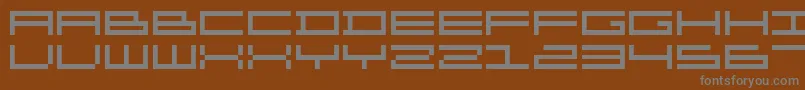 Шрифт Organ – серые шрифты на коричневом фоне