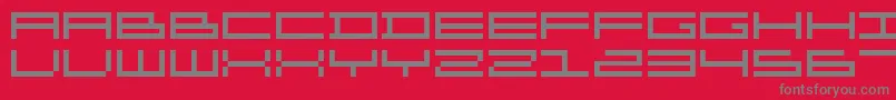 Organ Font – Gray Fonts on Red Background