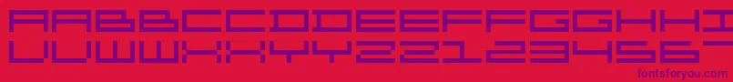 Organ Font – Purple Fonts on Red Background