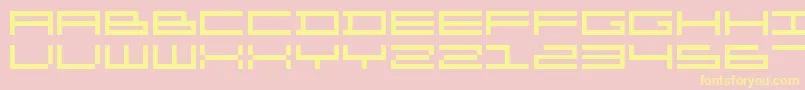 Organ Font – Yellow Fonts on Pink Background