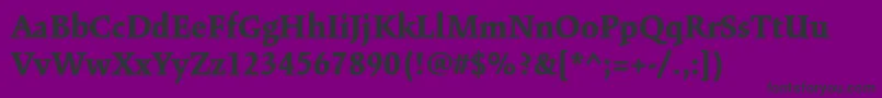 KinesisstdBlack Font – Black Fonts on Purple Background