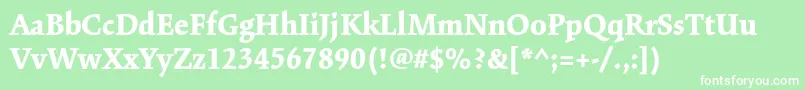 KinesisstdBlack Font – White Fonts on Green Background