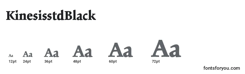 Размеры шрифта KinesisstdBlack