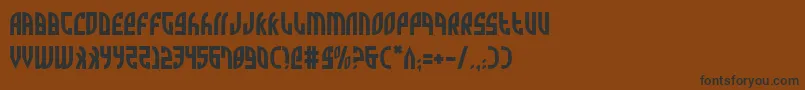 Zone Font – Black Fonts on Brown Background