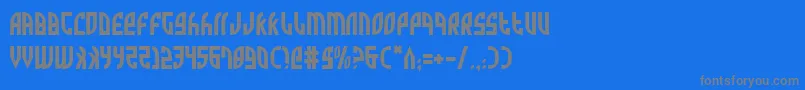 Zone Font – Gray Fonts on Blue Background
