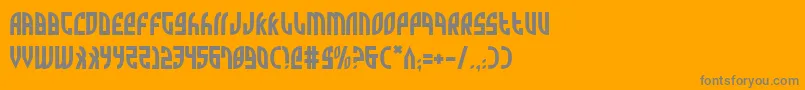 Zone Font – Gray Fonts on Orange Background