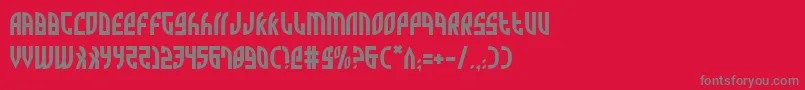Zone Font – Gray Fonts on Red Background
