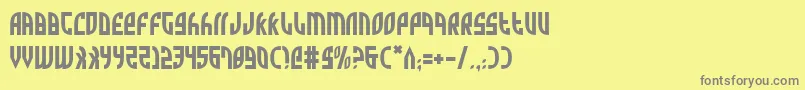 フォントZone – 黄色の背景に灰色の文字