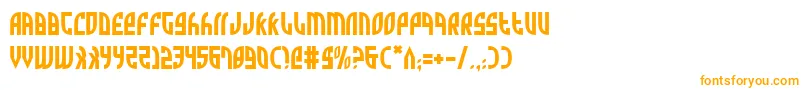 Zone Font – Orange Fonts on White Background