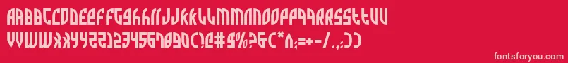 Шрифт Zone – розовые шрифты на красном фоне