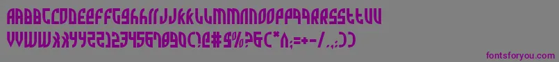 Zone Font – Purple Fonts on Gray Background