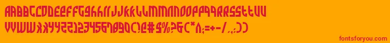 Zone Font – Red Fonts on Orange Background