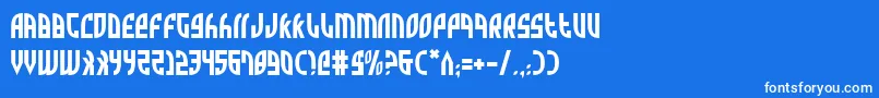 フォントZone – 青い背景に白い文字