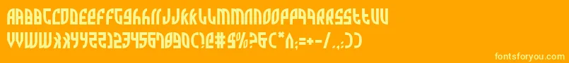 Zone Font – Yellow Fonts on Orange Background