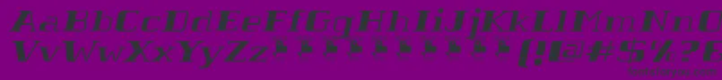 TabaibaWildItalicPersonalUse-Schriftart – Schwarze Schriften auf violettem Hintergrund