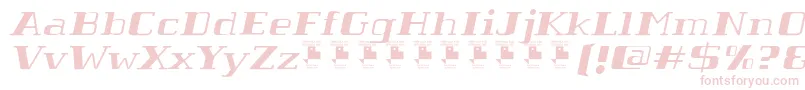 TabaibaWildItalicPersonalUse Font – Pink Fonts on White Background