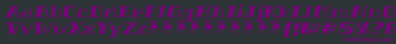TabaibaWildItalicPersonalUse Font – Purple Fonts on Black Background