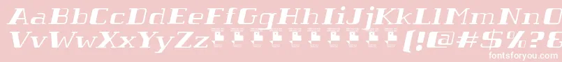 TabaibaWildItalicPersonalUse Font – White Fonts on Pink Background