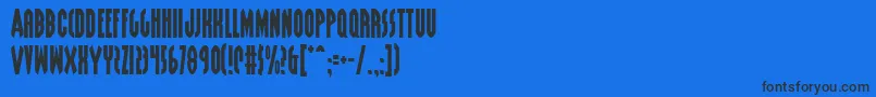 Grendels Font – Black Fonts on Blue Background