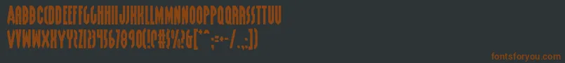 Grendels Font – Brown Fonts on Black Background