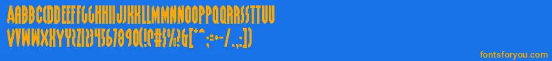 More about Grendels Font Grendels Font – Orange Fonts on Blue Background
