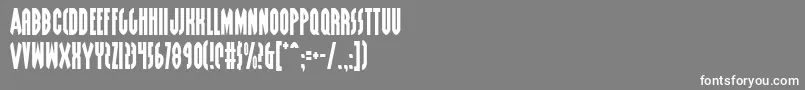 Grendels-Schriftart – Weiße Schriften auf grauem Hintergrund
