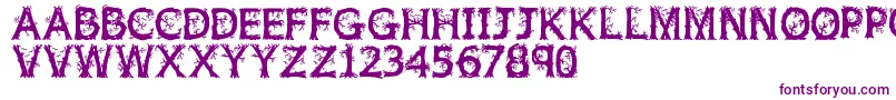 Jfwilwod Font – Purple Fonts on White Background