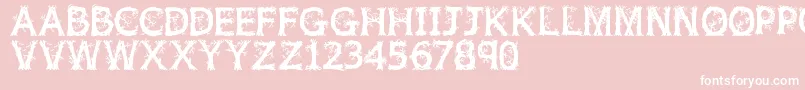 Jfwilwod Font – White Fonts on Pink Background