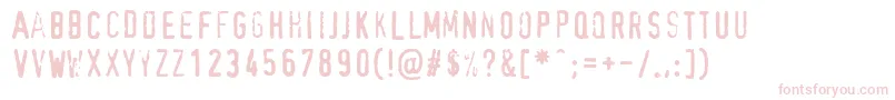 Hootie Font – Pink Fonts on White Background