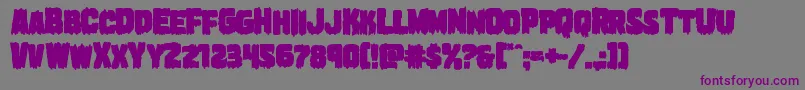 Marshthingbold Font – Purple Fonts on Gray Background