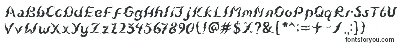 KudihyangRegular5-Schriftart – Schriftarten, die mit K beginnen