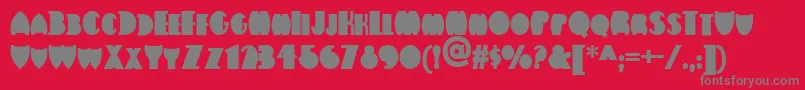 Шрифт Flatiron ffy – серые шрифты на красном фоне