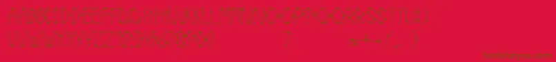StrawLetters Font – Brown Fonts on Red Background