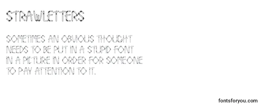 Review of the StrawLetters Font