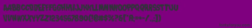 Nightmarealleylean Font – Black Fonts on Purple Background