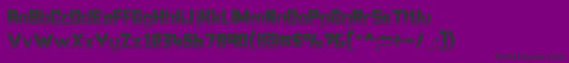 Bonkund Font – Black Fonts on Purple Background