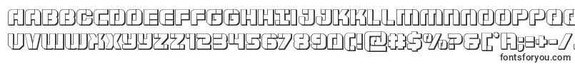 Supersubmarine3D-fontti – täytetyt fontit