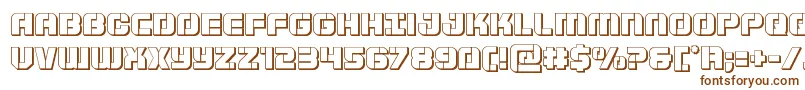 Supersubmarine3D-fontti – ruskeat fontit