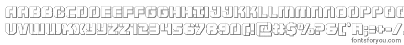 Supersubmarine3D-Schriftart – Graue Schriften
