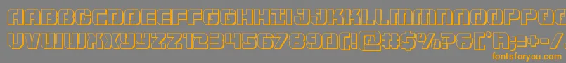 More about Supersubmarine3D Font Supersubmarine3D Font – Orange Fonts on Gray Background