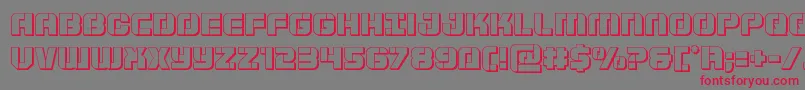 Шрифт Supersubmarine3D – красные шрифты на сером фоне