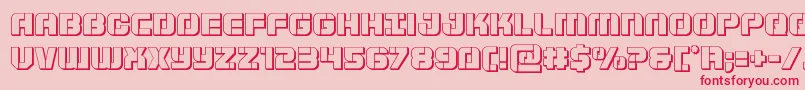 Supersubmarine3D Font – Red Fonts on Pink Background