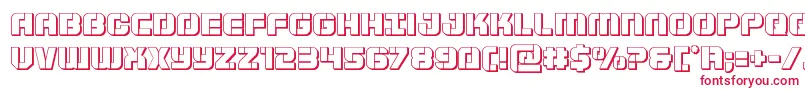 Supersubmarine3D-Schriftart – Rote Schriften