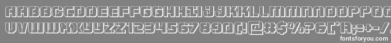 Supersubmarine3D Font – White Fonts on Gray Background