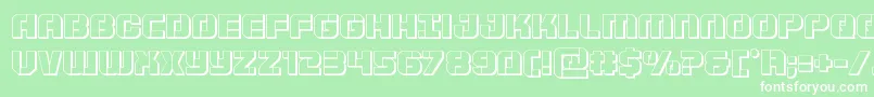 Supersubmarine3D Font – White Fonts on Green Background