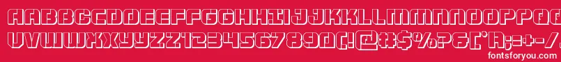 Supersubmarine3D Font – White Fonts on Red Background