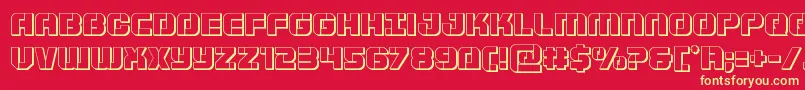 More about Supersubmarine3D Font Supersubmarine3D Font – Yellow Fonts on Red Background