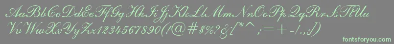 E111agio Font – Green Fonts on Gray Background